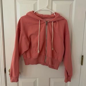 AE Cropped Zip Up